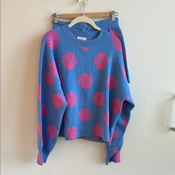 NWOT Pink Lily Shell Knit Set - Picture 2 of 13